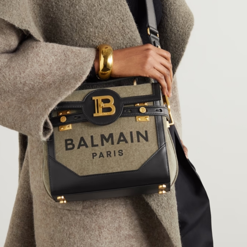 NWT Balmain AUTHENTIC Leather Tote w/ Removable Shoulder strap.